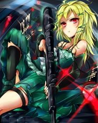 Rule 34 | 10s, 1girl, agetama, black bullet, blonde hair, gun, highres, red eyes, solo, tina sprout, weapon