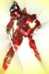 Rule 34 | 10s, absurdres, amazing red warrior, gundam, gundam build fighters, gundam build fighters try, gunpla, highres, mecha, model kit, no humans, pf-78-3a gundam amazing red warrior, robot, rx-78-2, screencap