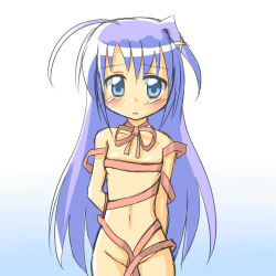 Rule 34 | 00s, 1girl, hair ornament, lowres, lyrical nanoha, mahou shoujo lyrical nanoha, mahou shoujo lyrical nanoha strikers, nude, reinforce zwei, ribbon, solo, x hair ornament