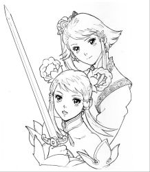 Rule 34 | age difference, chai xianghua, monochrome, mother and daughter, soul calibur, soulcalibur v, tagme, yan leixia