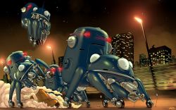 Rule 34 | fighting, ghost in the shell, military, military vehicle, motor vehicle, racing, skyline, tachikoma, tank, vehicle