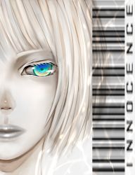 Rule 34 | 1girl, akubi (fyfy), android, aqua eyes, bad id, bad pixiv id, barcode, blue eyes, blurry, close-up, copyright name, eyelashes, ghost in the shell, green eyes, hadaly, innocence, lips, md5 mismatch, multicolored eyes, pale skin, short hair, solo, white hair