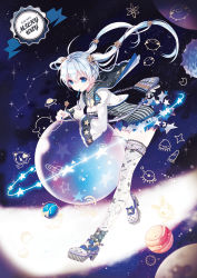 Rule 34 | 1girl, ahoge, atom, bag, big dipper, blue eyes, blue hair, blue nails, breasts, closed mouth, constellation, constellation print, diffraction spikes, dress, english text, full body, hair between eyes, hair ornament, handbag, high heels, holding, holding pen, long hair, long sleeves, matching hair/eyes, md5 mismatch, medium breasts, nail polish, original, pen, pixiv-tan, planet, platform footwear, rednian, resolution mismatch, shoes, solo, source larger, space, space pixiv-tan, sparkle, star (symbol), star hair ornament, star print, striped clothes, striped dress, thigh strap, thighhighs, twintails, white thighhighs, wide sleeves