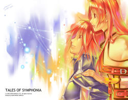 Rule 34 | 00s, anna irving, brown eyes, couple, kratos aurion, long hair, red hair, tales of (series), tales of symphonia