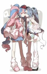 Rule 34 | blue eyes, blue hair, creatures (company), fairy miku (project voltage), flying miku (project voltage), game freak, haobuguniao, hatsune miku, long hair, multicolored hair, nintendo, pink eyes, pink hair, pokemon, project voltage, twintails, two-tone hair, very long hair, vocaloid
