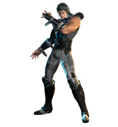 Rule 34 | 1boy, 3d, armor, boots, full body, green hair, hokuto musou, hokuto no ken, male focus, manly, muscular, official art, pauldrons, rei (hokuto no ken), shoulder armor, simple background, solo, standing, white background