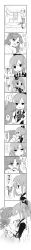 Rule 34 | 10s, absurdres, akb0048, comic, greyscale, highres, kishida mimori, long hair, long image, monochrome, monochrome, ribbon, shinonome kanata, takahashi minami (akb0048), tall image, translation request