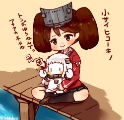 Rule 34 | 10s, 2girls, abyssal ship, brown hair, bug, chibi, colored skin, commentary, dragonfly, dress, flat chest, hat, horns, bug, japanese clothes, kantai collection, kobone, long hair, mittens, multiple girls, northern ocean princess, pale skin, revision, ryuujou (kancolle), skirt, sleeveless, sleeveless dress, smile, translated, twintails, visor cap, white dress, white hair, white skin, | |