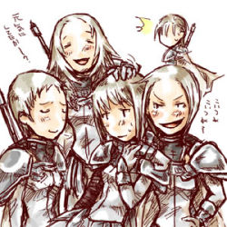 00s armor blush clare_(claymore) claymore_(series) deneve helen jean lowres miria translation_request