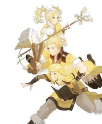 Rule 34 | 1boy, 2girls, ahoge, blonde hair, bodystocking, breasts, cape, circlet, father and daughter, fire emblem, fire emblem awakening, fire emblem fates, grandmother and granddaughter, headdress, lissa (fire emblem), long hair, medium breasts, mito (knptikmnwnk), mother and son, multiple girls, nintendo, ophelia (fire emblem), owain (fire emblem)