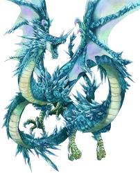 Rule 34 | claws, crystal, dragon, eastern dragon, gigandal federation, highres, michii yuuki, no humans, pixiv fantasia, pixiv fantasia 3, wings