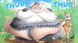 Rule 34 | breasts, fat, huge breasts, kemono friends, medium breasts, obese, small-clawed otter (kemono friends), tagme, weight gain