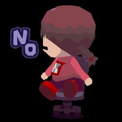Rule 34 | 1girl, animated, animated gif, braid, brown hair, chair, chibi, chibi only, closed eyes, colinarmis, english text, full body, long hair, long sleeves, looping animation, madotsuki, no mouth, pink shirt, print shirt, purple skirt, red footwear, shaking head, shirt, shoes, simple background, sitting, skirt, solo, swivel chair, transparent background, twin braids, twintails, yume nikki