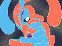 Rule 34 | artist request, black background, creatures (company), deoxys, deoxys (normal), expressionless, game freak, gen 3 pokemon, looking at viewer, mythical pokemon, nintendo, no humans, pokemon, pokemon (creature), reaching, reaching towards viewer, simple background, tentacles
