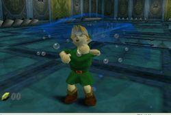 Rule 34 | 1boy, animated, animated gif, blonde hair, blue eyes, child, gloves, hat, link, male focus, monster, morpha, nintendo, pointy ears, restrained, short hair, slime, solo, tentacles, tentacles on male, the legend of zelda, the legend of zelda: ocarina of time, water