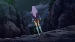 Rule 34 | 10s, 2girls, animated, annelotte, armor, ass, breastplate, breasts, clenched teeth, female focus, forest, fundoshi, huge ass, izumi (queen&#039;s blade), japanese clothes, looking at another, looking up, multiple girls, nature, night, night sky, ponytail, queen&#039;s blade, queen&#039;s blade rebellion, red scarf, running, ryona, sad, scarf, screencap, shiny skin, sky, sound, tagme, teeth, thong, tree, video, wide hips