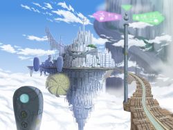 Rule 34 | 00s, ar tonelico, ar tonelico i, city, firefly alley, gust, no humans, official art, railroad tracks, scenery