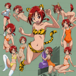 Rule 34 | 10s, 1girl, :d, all fours, animal ears, animal print, ass, ball, barefoot, bikini, blush, buruma, completely nude, cropped legs, fang, gym uniform, hino akane (smile precure!), holding, holding ball, long hair, looking back, lying, naughty face, navel, nude, on stomach, one-piece swimsuit, open mouth, orange bikini, orange one-piece swimsuit, precure, red buruma, red eyes, red hair, rohitsuka, sketch, smile, smile precure!, socks, swimsuit, tail, teeth, thighhighs, thighs, tiger ears, tiger print, tongue, volleyball (object), white socks, white thighhighs, wolf ears, yellow bikini