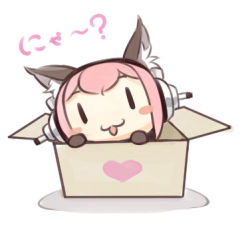 Rule 34 | 1girl, :3, puff of air, animal ears, blush, blush stickers, box, cardboard box, cat ears, chibi, headphones, in box, in container, long hair, looking at viewer, lowres, minoa (lastswallow), nitroplus, open mouth, pink hair, smile, solo, super sonico, | |