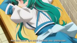 Rule 34 | 2girls, @ @, ahoge, animated, anime screenshot, ass, ass grab, blue gloves, blue hair, blue ribbon, blush, breast press, breasts, cameltoe, cleft of venus, clothes lift, collarbone, dress, elbow gloves, eye reflection, fang, female orgasm, frilled dress, frilled skirt, frills, gloves, hair ribbon, highres, hiiragi utena, huge ass, large breasts, long hair, looking at pussy, looking at viewer, looking back, lying, magia azure, magical girl, mahou shoujo ni akogarete, massage, medium hair, minakami sayo, multiple girls, on stomach, open mouth, orgasm, panties, partially visible vulva, purple hair, pussy, pussy peek, red eyes, reflection, ribbon, saliva, saliva trail, shirt, sidelocks, skirt, skirt lift, smile, sound, spread pussy, subtitled, tearing up, teeth, thick thighs, thigh grab, thighs, tongue, top-down bottom-up, trembling, underwear, video, wedgie, white panties, white shirt, yellow eyes, yuri