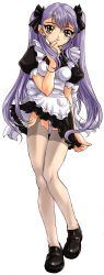 Rule 34 | 1girl, absurdres, highres, hoshino ruri, kidou senkan nadesico, looking at viewer, maid, simple background, solo, tagme, twintails, white background