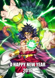 Rule 34 | 10s, 2016, 2boys, abs, aiming, aiming at viewer, black eyes, black hair, body fur, broly (dragon ball z), circlet, dragon ball, dragon ball heroes, dragonball z, dual persona, earrings, energy ball, foreshortening, grin, happy new year, hoshikawa akira, jewelry, legendary super saiyan, male focus, monkey tail, multiple boys, muscular, neck ring, new year, no pupils, smile, super saiyan, super saiyan 4, tail, topless male, vambraces