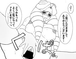Rule 34 | 1girl, blush, breasts, censored, drill hair, elbow gloves, gloves, greyscale, justice gakuen, kirishima yurika, kupaa, moero! justice gakuen, monochrome, power play, pussy, solo, spread pussy, sweat, thighhighs, translation request