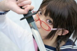 Rule 34 | alternate hairstyle, bleach, cosplay, glasses, kurosaki shihomu, photo (medium), yadoumaru lisa, yadoumaru lisa (cosplay)