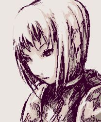 Rule 34 | 00s, clare (claymore), claymore (series), lowres, monochrome, sketch, tagme