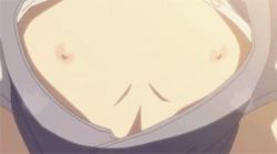 Rule 34 | 1girl, animated, animated gif, breast expansion, breasts, female focus, hoods entertainment, lowres, mitarai fumika, nipples, reversed, seikon no qwaser, solo