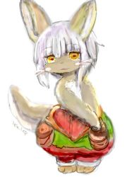 Rule 34 | 10s, artist request, rabbit, furry, grey hair, lowres, made in abyss, nanachi (made in abyss), short hair