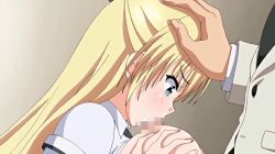 Rule 34 | after paizuri, animated, animated gif, breasts, censored, cum, cum in mouth, fellatio, forced drinking, huge breasts, nipples, oral, paizuri, penis, saimin gakuen