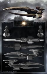 Rule 34 | 3d, amarr empire (eve online), battlecruiser (eve online), blender (medium), character sheet, commentary, concept art, english text, eve online, flying, from side, gimp (medium), glowing, highres, img-nation, military vehicle, multiple views, no humans, original, realistic, science fiction, spacecraft, thrusters, vehicle focus