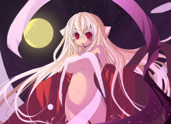 Rule 34 | blonde hair, japanese clothes, kimono, long hair, nude, open clothes, open skirt, red eyes, skirt, solo