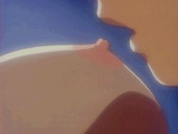 Rule 34 | 1990s (style), 2girls, animated, animated gif, lowres, multiple girls, nipples, qvga, stainless night, tongue