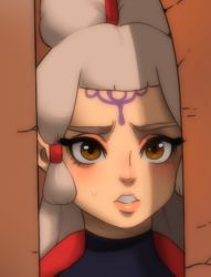 Rule 34 | 1girl, artist request, blush, hyrule warriors: age of calamity, impa, jay-marvel, nintendo, shadow, solo, sweat, tagme, the legend of zelda, the legend of zelda: breath of the wild