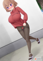 Rule 34 | 3girls, alternate breast size, artist name, blend s, blush, breasts, brown hair, censored, clenched teeth, clothes tug, colored eyelashes, crying, crying with eyes open, day, dildo, dutch angle, embarrassed, english text, heart, heart censor, high heels, highres, hoshikawa mafuyu, indoors, large breasts, long sleeves, looking down, multiple girls, no panties, no pants, nose blush, object insertion, pantyhose, parted lips, patreon username, public indecency, public vibrator, purple eyes, pussy, pussy juice, pussy peek, red sweater, sex toy, solo, sweater, sweater tug, tears, teeth, thighband pantyhose, v-shaped eyebrows, vaginal, vaginal object insertion, vahn yourdoom, vibrator, white footwear