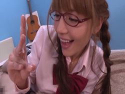 Rule 34 | animated, animated gif, asian, censored, cum play, glasses, lowres, penis, photo (medium), pov, smile, twintails
