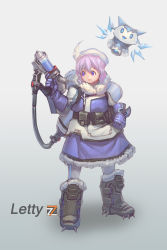 Rule 34 | 1girl, blizzard (company), cirno, coat, cosplay, crossover, curvy, fur trim, gloves, hair ornament, highres, ice, letty whiterock, light purple hair, mei (overwatch), mei (overwatch) (cosplay), overwatch, overwatch 1, short hair, touhou, zhengyifan7
