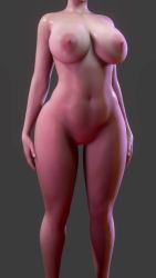 Rule 34 | 1girl, 3d, animated, breast expansion, breasts, censored, completely nude, female focus, full body, head out of frame, highres, huge breasts, large breasts, mafavam, medium breasts, nipples, nude, plump, pussy, shiny skin, small breasts, solo, thick thighs, thighs, video