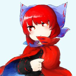 Rule 34 | bow, cape, red cape, red eyes, red hair, sekibanki, tagme, touhou, yaise