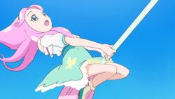 Rule 34 | 1girl, animated, animated gif, ha-chan (mahou girls precure!), hanami kotoha, lowres, mahou girls precure!, pink hair, precure, solo