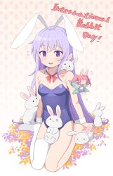 Rule 34 | 2girls, absurdres, animal ears, artist request, bare shoulders, blue skirt, blush stickers, bow, bowtie, breasts, commentary, detached collar, english commentary, english text, erina (rabi-ribi), fairy, fairy wings, full body, hair ribbon, highres, invisible floor, leotard, long hair, looking at viewer, mini person, minigirl, multiple girls, notice lines, o-ring, o-ring top, off-shoulder leotard, open mouth, pink hair, playboy bunny, pointy ears, polka dot, polka dot background, purple eyes, purple hair, purple leotard, rabbit, rabbit ears, rabbit girl, rabi-ribi, red bow, red bowtie, ribbon, ribbon (rabi-ribi), single thighhigh, sitting, skirt, small breasts, smile, thighhighs, twintails, wariza, white wrist cuffs, wings, wrist cuffs, yellow ribbon, | |