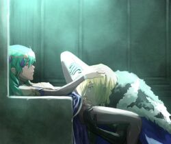 1boy 1girl byleth_(female)_(fire_emblem) byleth_(fire_emblem) cunnilingus dimitri_alexandre_blaiddyd fire_emblem fire_emblem:_three_houses indoors karini nintendo oral sothis_(fire_emblem)_(cosplay) spread_legs tagme