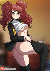 Rule 34 | 1girl, ass, brown hair, kinkymation, kujikawa rise, looking at viewer, persona, persona 4, source request, tagme