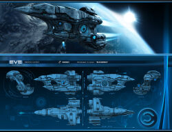 Rule 34 | 3d, blue theme, caldari state (eve online), cannon, capp007, character sheet, cloud, commentary, concept art, copyright name, cruiser (eve online), emblem, energy cannon, eve online, flying, from side, glowing, highres, in orbit, letterboxed, logo, military vehicle, multiple views, no humans, ocean, original, outdoors, planet, realistic, science fiction, space, spacecraft, star (sky), strategic cruiser (eve online), tech 3 ship (eve online), thrusters, vehicle focus, vernier thrusters