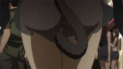 Rule 34 | 1girl, 428, animated, animated gif, ass, canaan (series), chunsoft, lowres, screencap, see-through, tagme, tail, walking