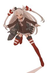 Rule 34 | 10s, 1girl, amatsukaze (kancolle), bad id, bad pixiv id, brown eyes, coupon (skyth), dress, highres, kantai collection, long hair, long legs, rensouhou-kun, sailor dress, silver hair, two side up, white background