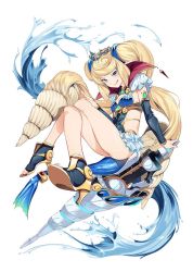 Rule 34 | 1girl, blonde hair, blue eyes, blush, breasts, cape, dress, full body, gloves, looking at viewer, nintendo, official art, open mouth, toeless footwear, simple background, smile, solo, tiara, toeless footwear, toeless legwear, toes, twintails, white background, xenoblade chronicles (series), xenoblade chronicles 2, xenoblade chronicles (series), xenoblade chronicles 2