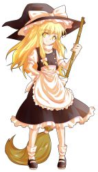 Rule 34 | 1girl, alphes (style), bad id, bad pixiv id, bamboo broom, blonde hair, broom, dairi, dress, female focus, full body, hat, kirisame marisa, long hair, mary janes, parody, shoes, smile, solo, style parody, touhou, transparent background, witch hat, yellow eyes